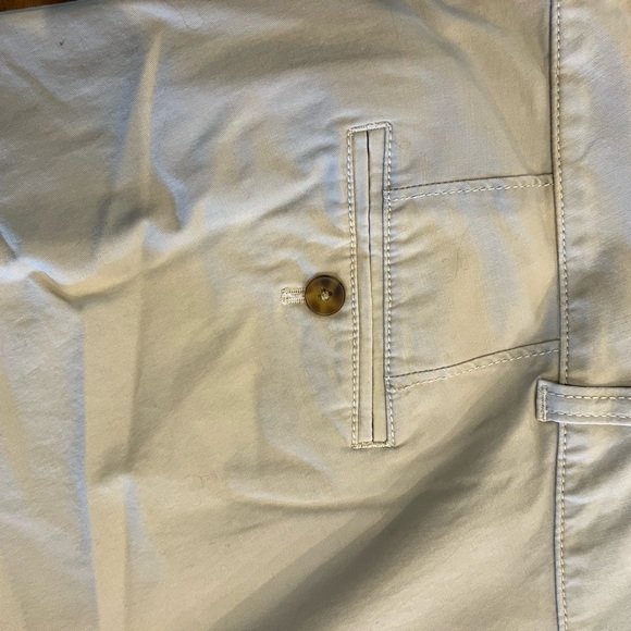 Talbots Cream Trousers with Subtle Texture and Straight-Leg Fit - Picture 4 of 4